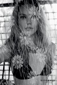 Frida Gustavsson in a bikini