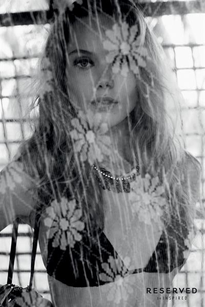 Frida Gustavsson in a bikini