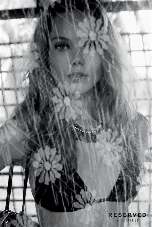 Frida Gustavsson in a bikini