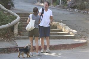 Natalie Portman – walking her dog in LA 8/16/13  