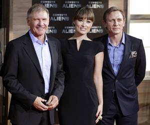 Olivia Wilde attends the Berlin premiere of Cowboys and Aliens on August 8, 2011 