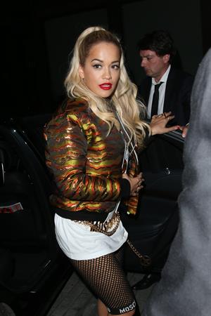 Rita Ora at the Chiltern Firehouse in central London, June 21, 2014