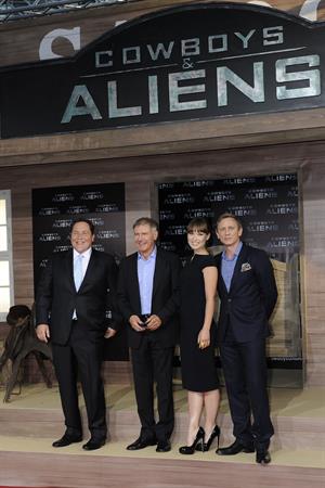 Olivia Wilde attends the Berlin premiere of Cowboys and Aliens on August 8, 2011 