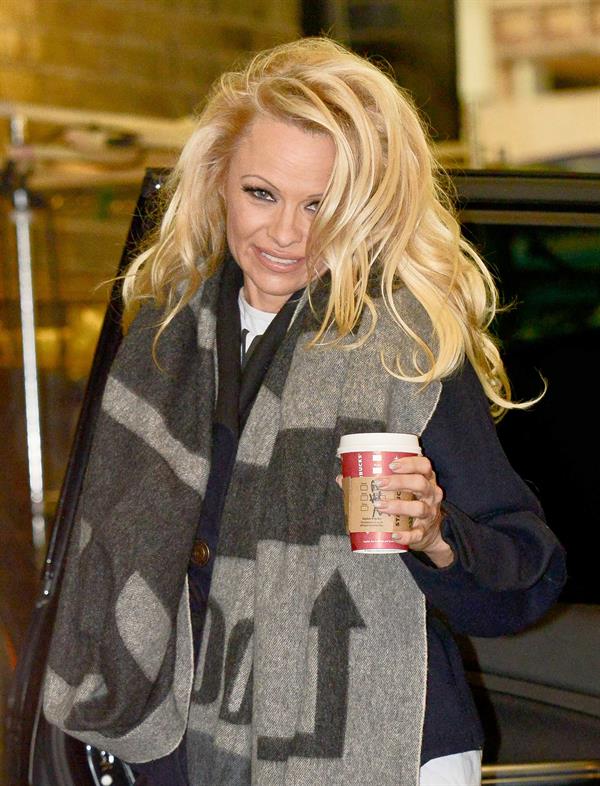 Pamela Anderson At ITV Studios in London 03.01.13 