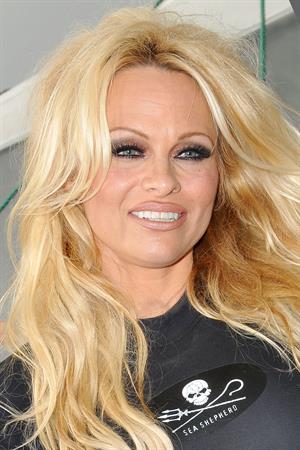 Pamela Anderson Launches Sea Shepherds Operation Zero Tolerance Whale Defense Campaign on November 2, 2012 